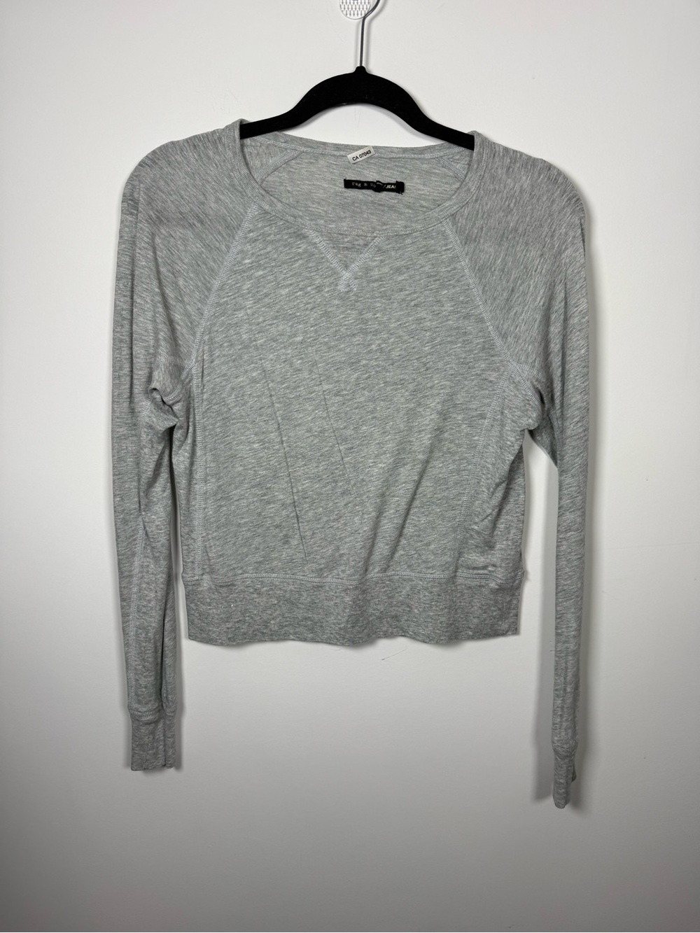RAG & BONE JEAN | Grey Raglan Long Sleeve Size XS